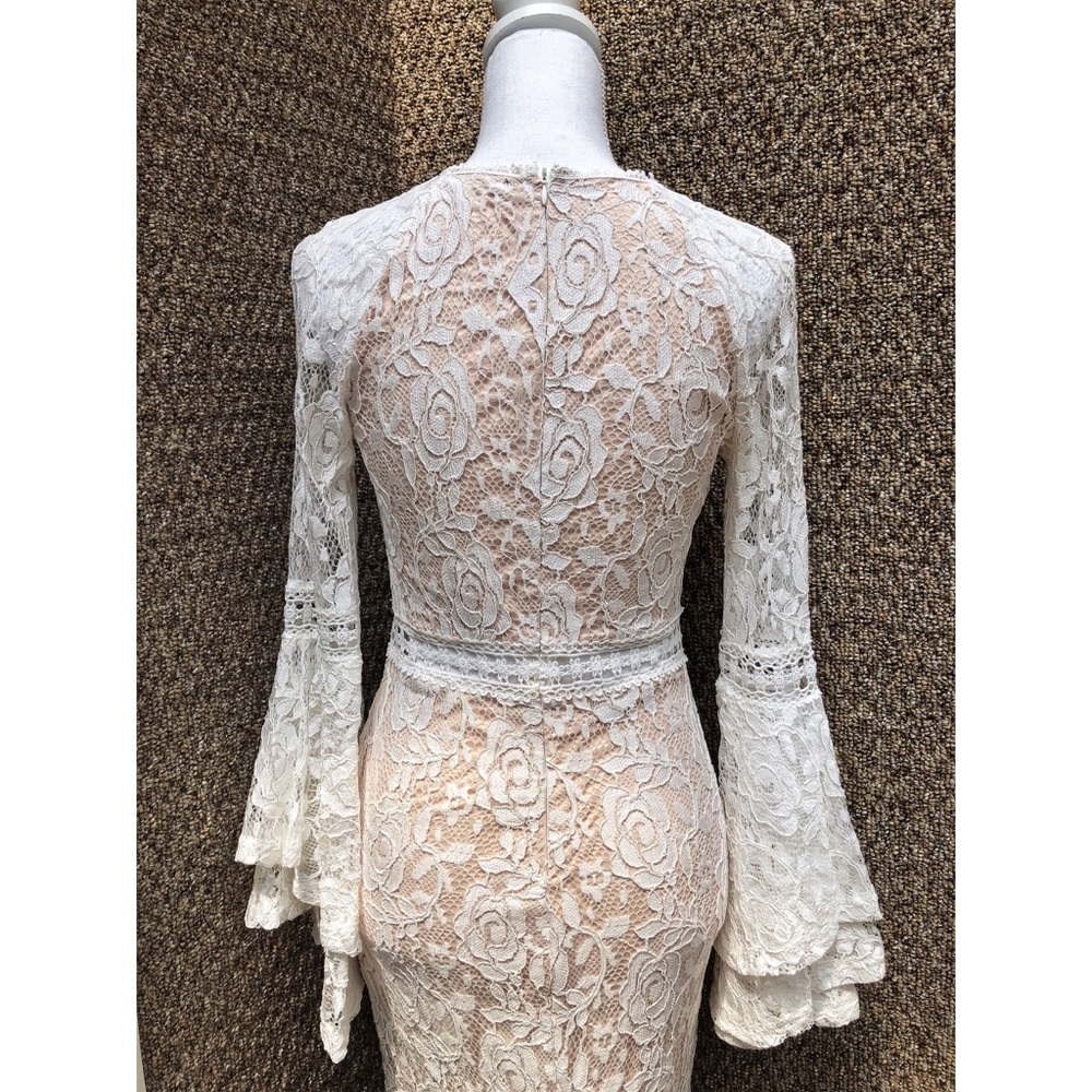 White Lace Formal Dress - Picture 6 of 8